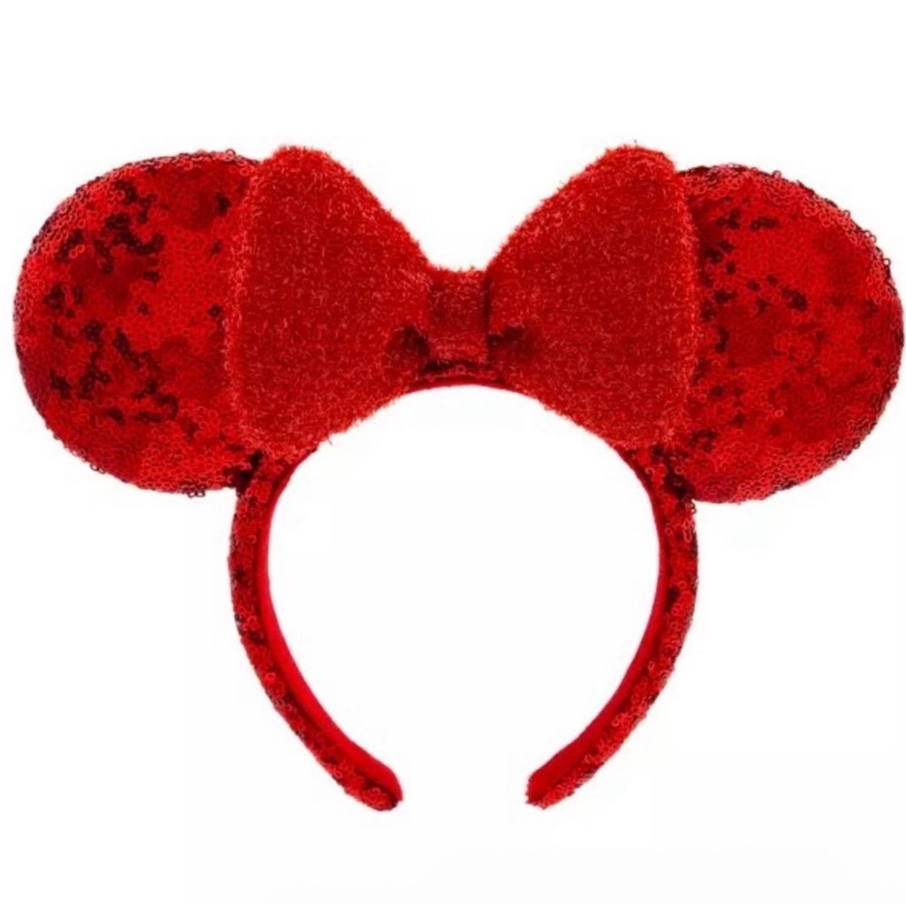 Sparkling Red Sequin Minnie Ears Headband